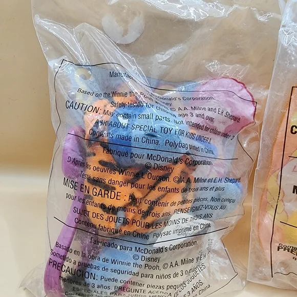 2000 Tigger Movie McDonald's #3 Eeyore, #5 Winnie the Pooh Happy Meal Toys - Picture 2 of 3